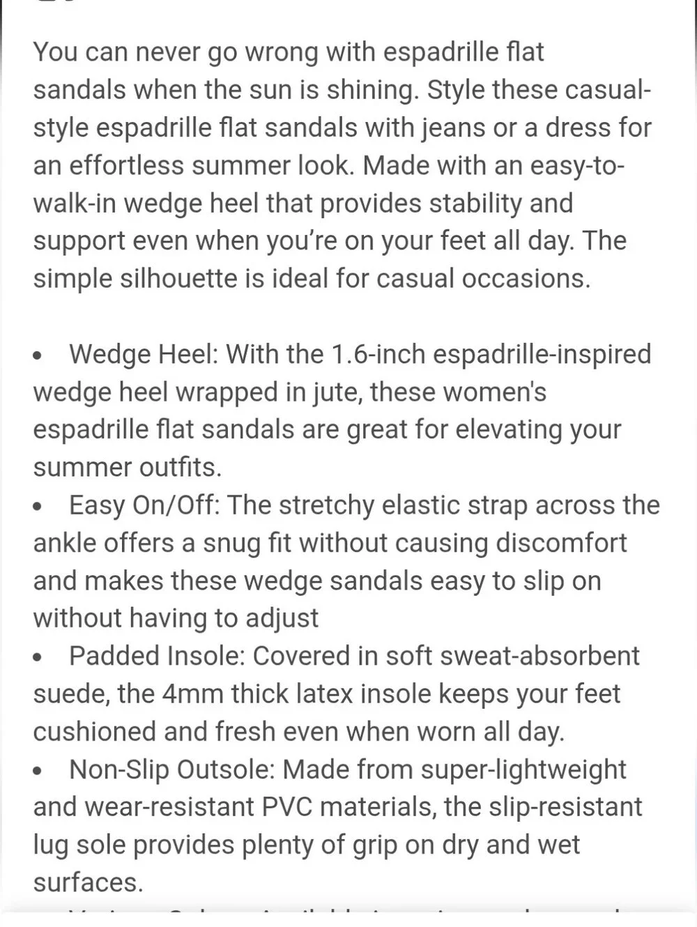 Dream Pairs Women's Black Espadrille Sandals